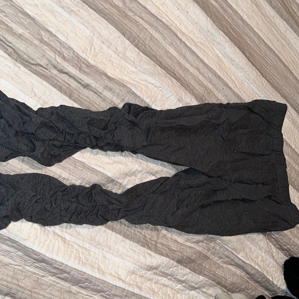 SHEIN stacked gray pants